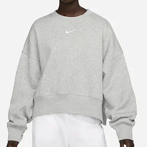 grey nike crewneck